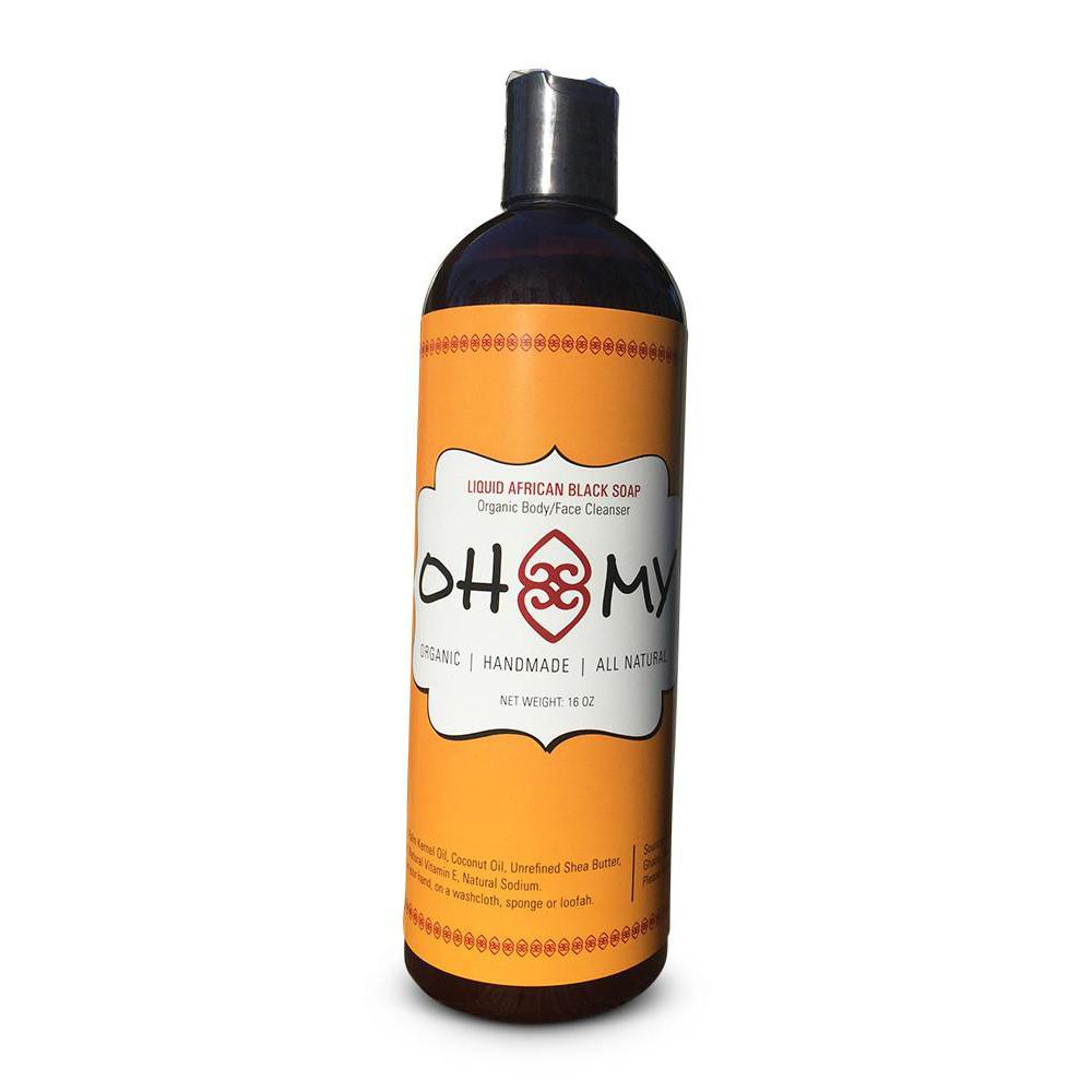 African Liquid Black Soap 16 oz from Ghana OHMY